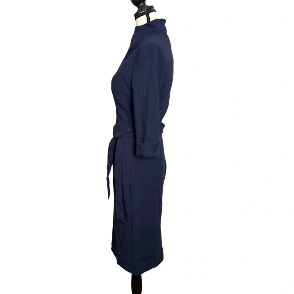 BLACK HALO Madeline Sheath Dress Pacific Blue Size 0 NEW - Picture 6 of 14